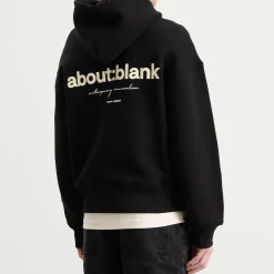 about:blank Box Logo Hoodie