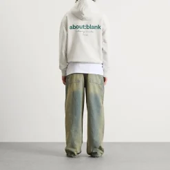 about:blank Box Logo Hoodie