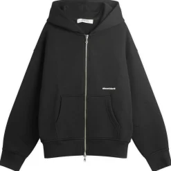 about:blank Box Logo Zip Hoodie