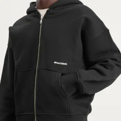 about:blank Box Logo Zip Hoodie