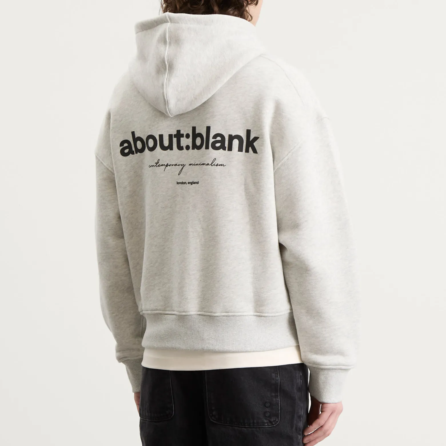 about:blank Box Zip Hoodie