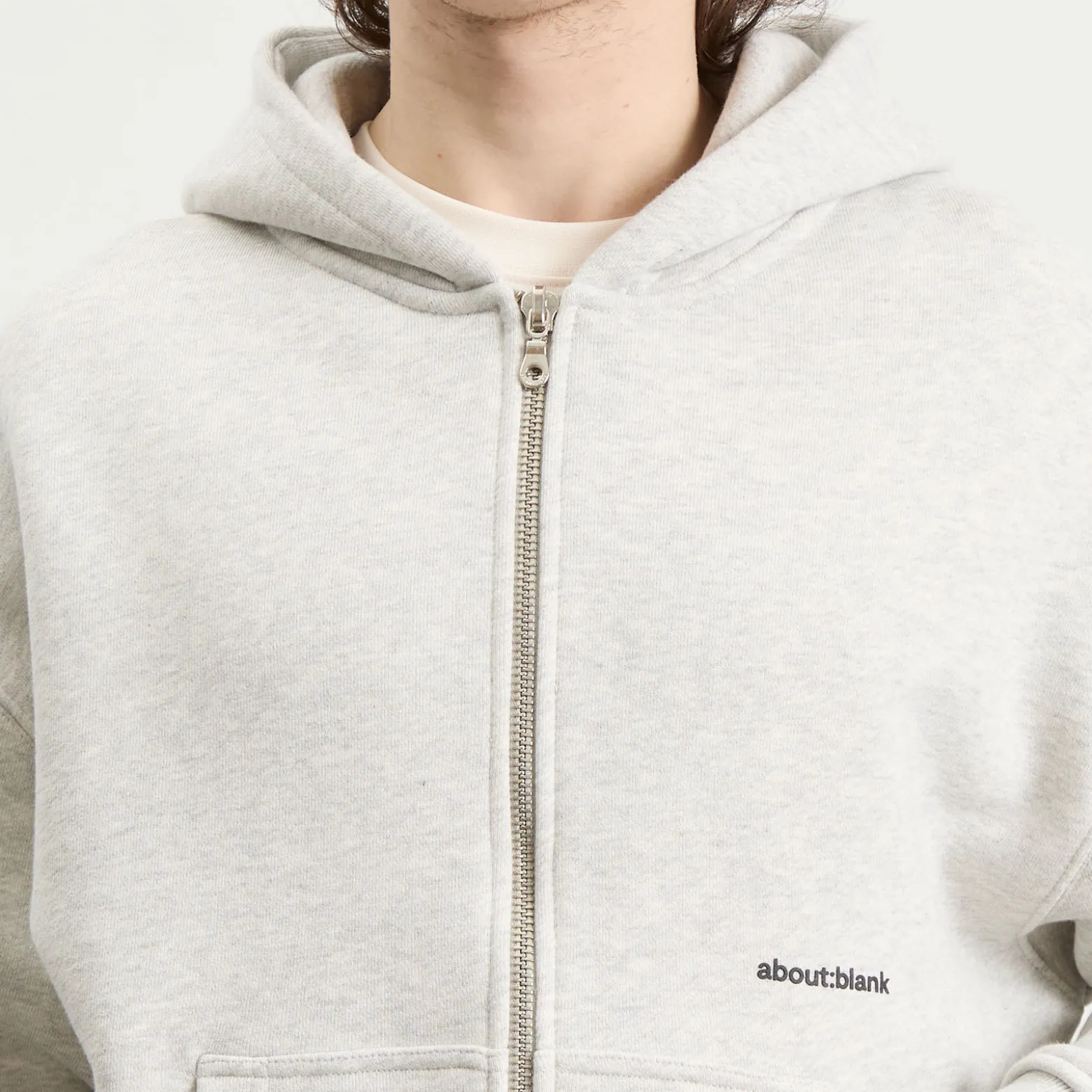 about:blank Box Zip Hoodie