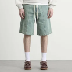 about:blank Felled Denim Short