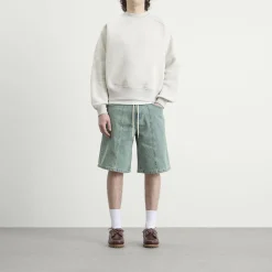 about:blank Felled Denim Short