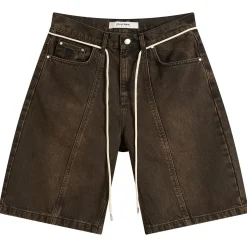 about:blank Felled Denim Short