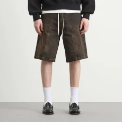 about:blank Felled Denim Short