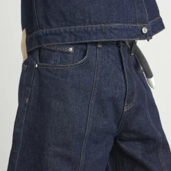 about:blank Felled Denim Short