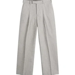 about:blank Herringbone Tailored Wide Leg Trouser