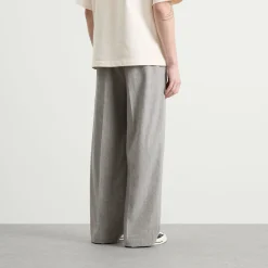 about:blank Herringbone Tailored Wide Leg Trouser
