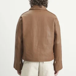 about:blank Leather Jacket