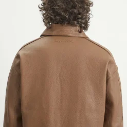 about:blank Leather Jacket