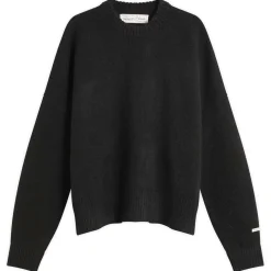 about:blank Mohair Knitted Logo Crewneck