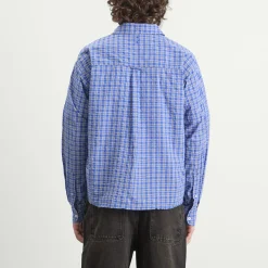 about:blank Raw Hem Check Shirt