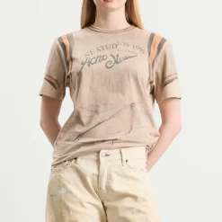 Acne Studios Eram Graphic Trompe L'Oeil Printed T-Shirt