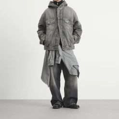 Acne Studios Gothik Wash Hooded Denim Jacket