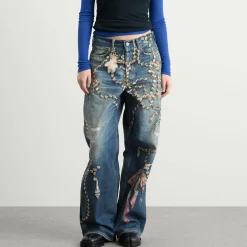Acne Studios Jewellery Printed Jeans