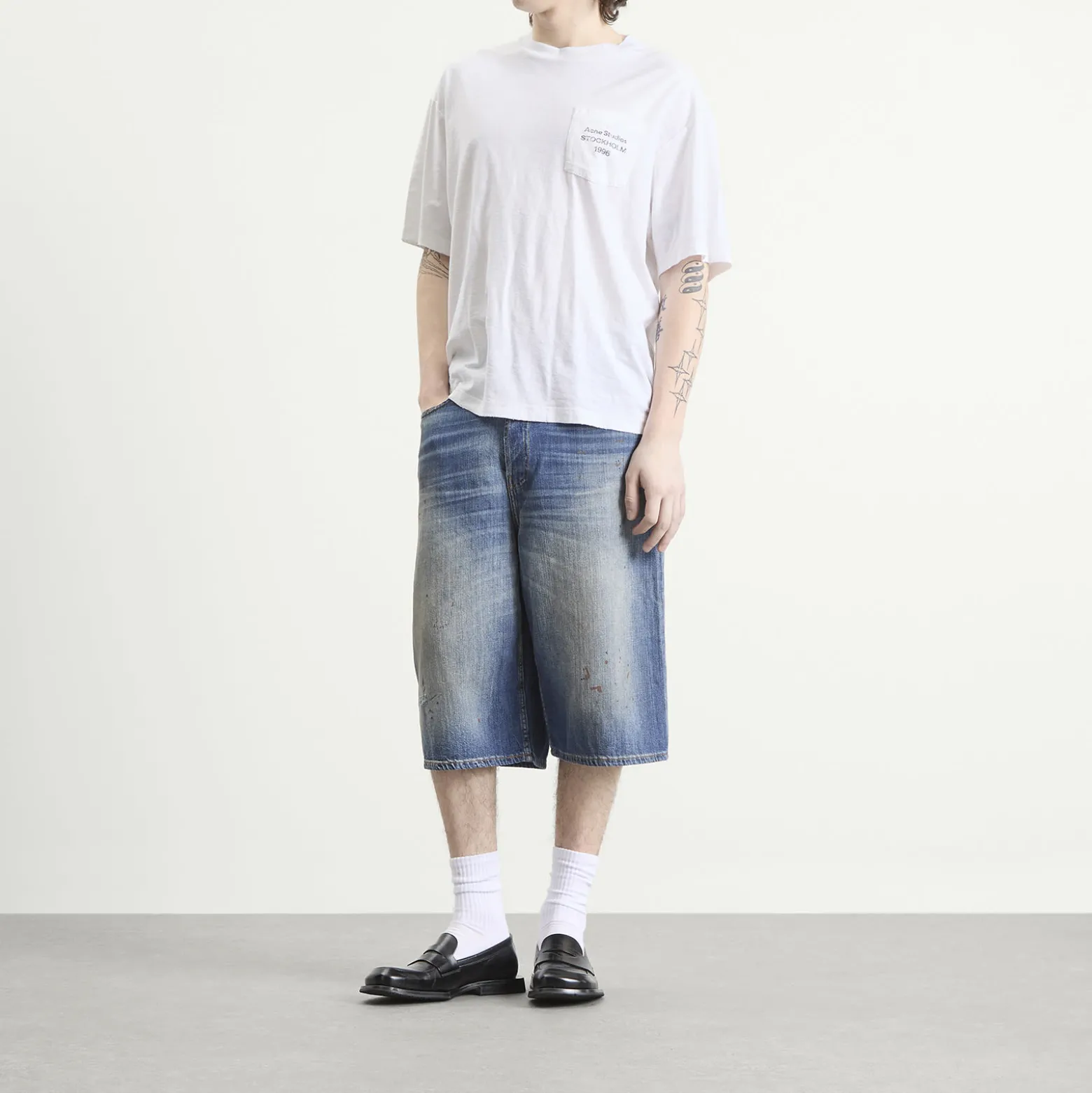Acne Studios Judda Blue Trafalgar Denim Shorts
