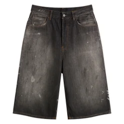 Acne Studios Judda M FN Black Trafalgar Denim Shorts
