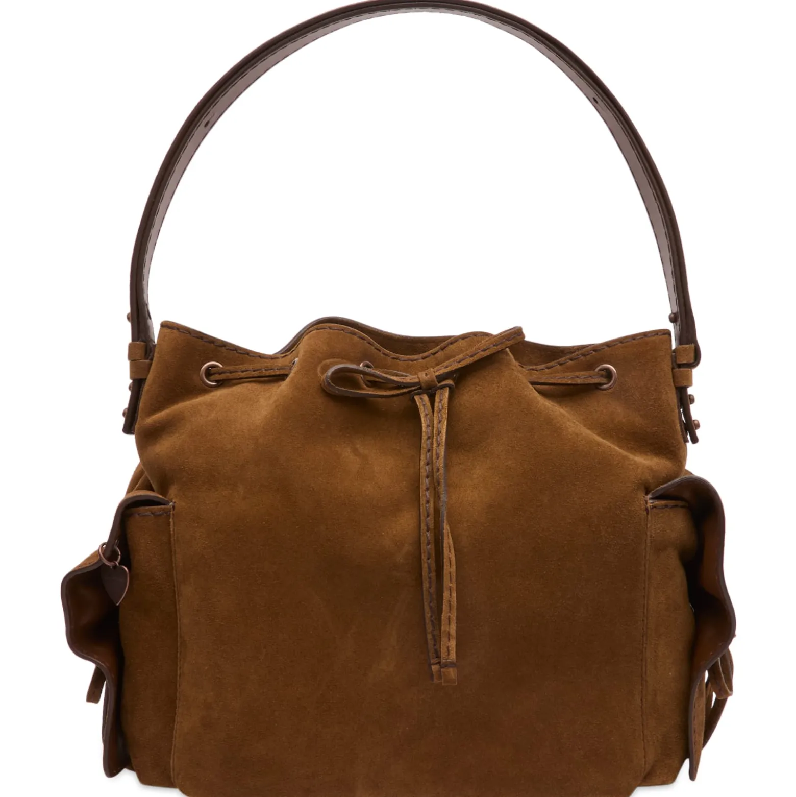 Acne Studios Multipocket Bucket Bag in Suede