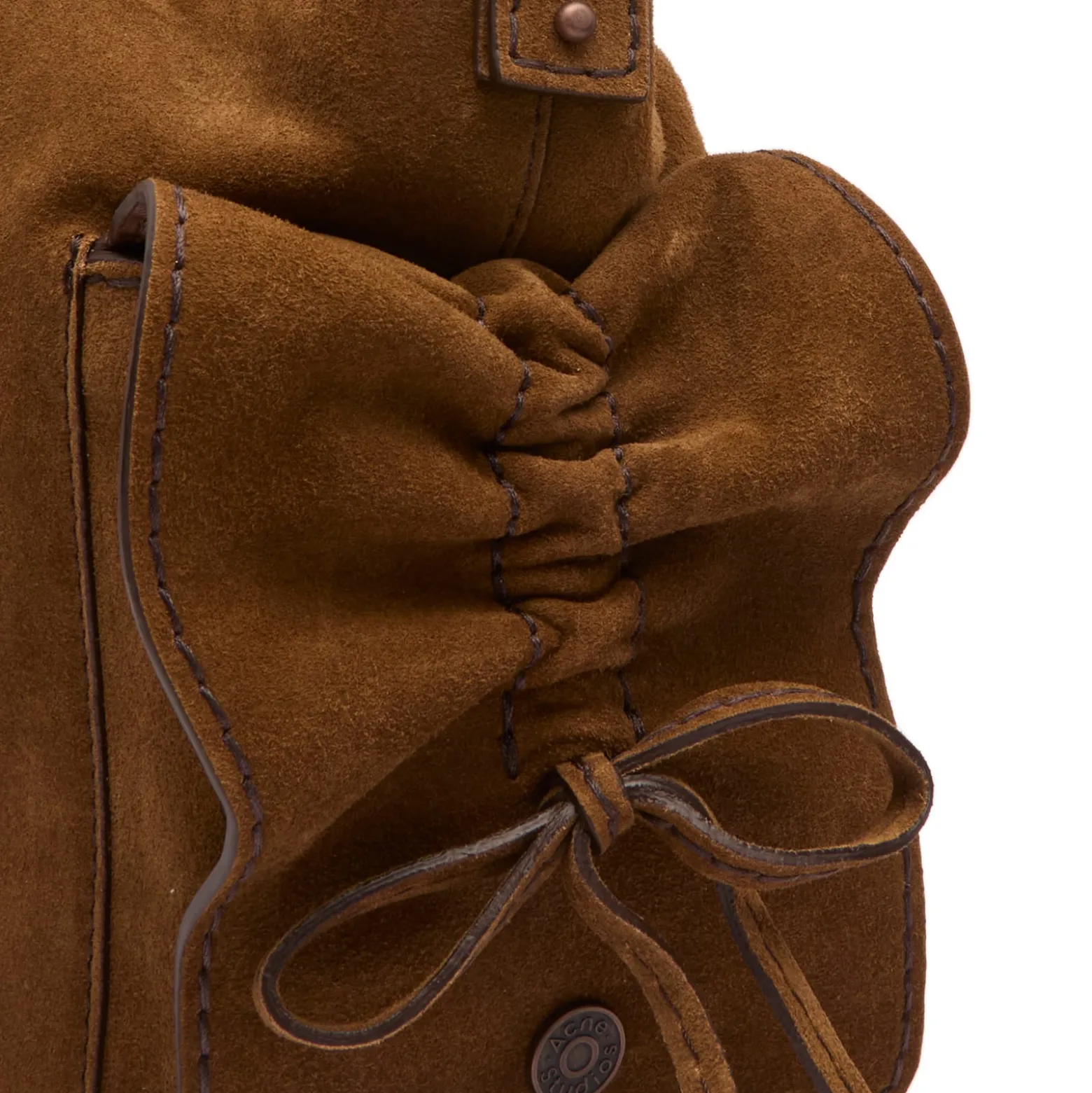 Acne Studios Multipocket Bucket Bag in Suede