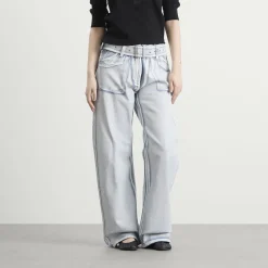 Acne Studios Page Blue Shadow Belted Jeans