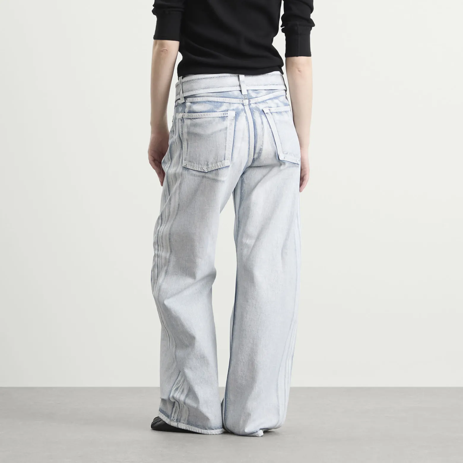 Acne Studios Page Blue Shadow Belted Jeans
