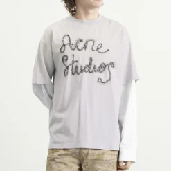 Acne Studios Tinsel Logo Double Sleeve T-Shirt