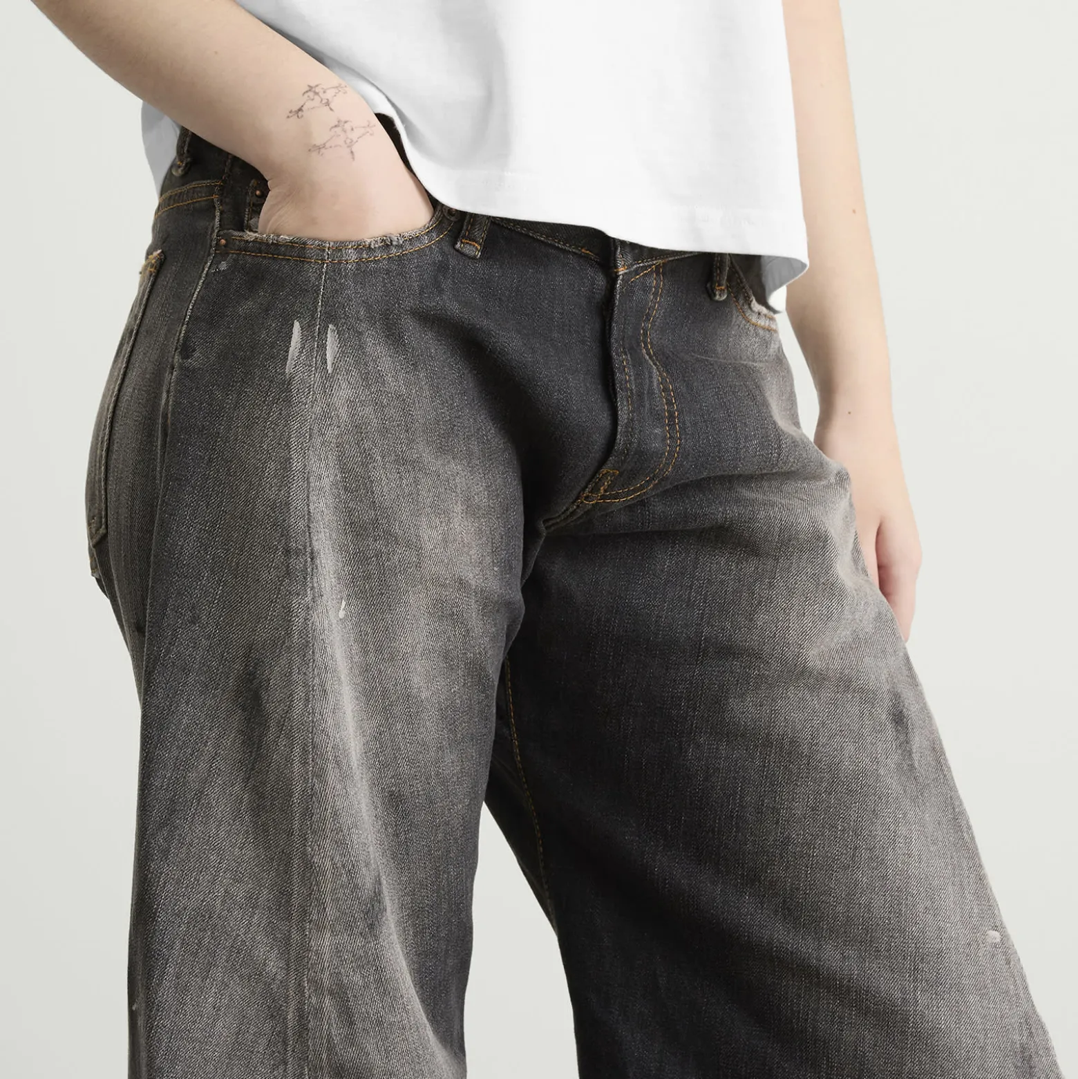 Acne Studios Trafalgar Twisted Baggy Jeans