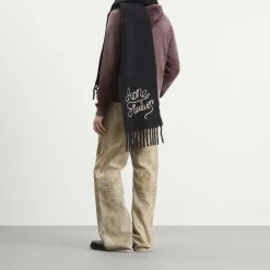 Acne Studios Vally Embroidered Scarf