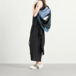 Acne Studios Vasco Denim Skeleton Scarf