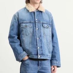 Acne Studios Vintage Blue Padded Robert Denim Jacket