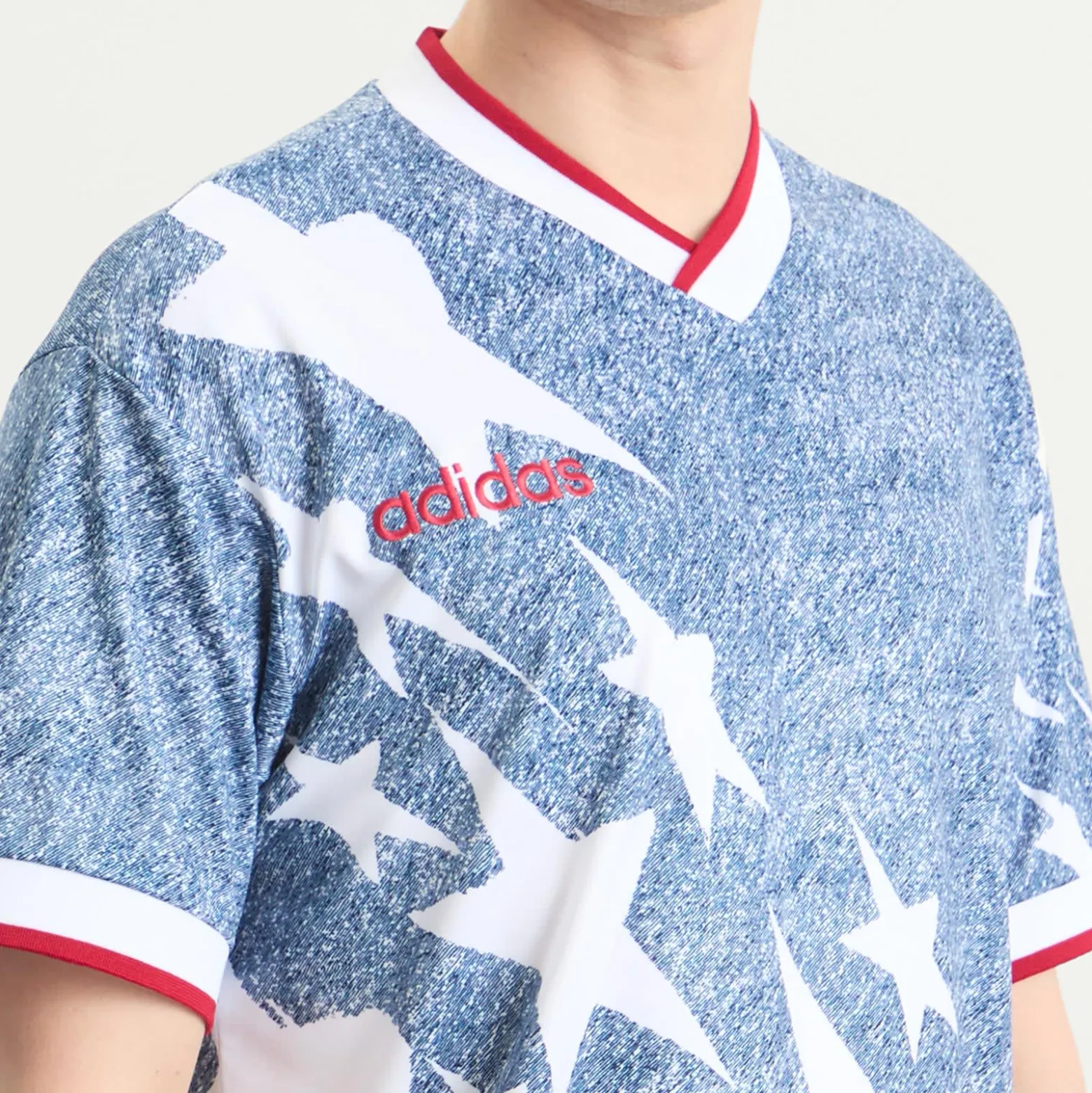 Adidas Denim Graphic Jersey Top