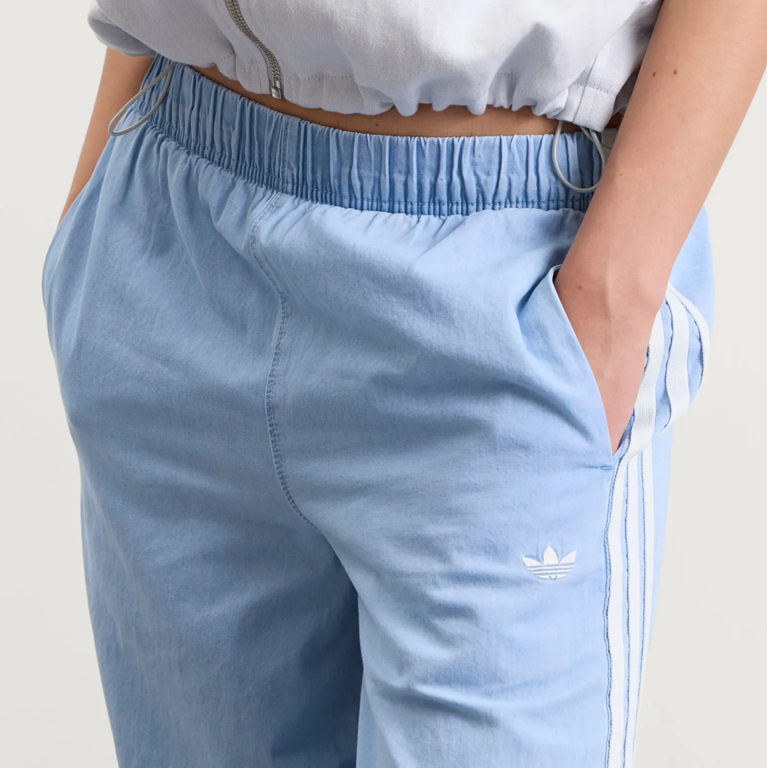 adidas Denim Wide Leg Pants