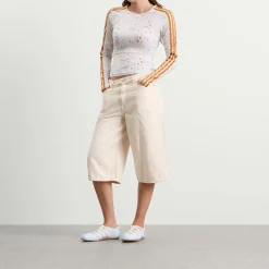adidas Mesh Long Sleeve Floral Top