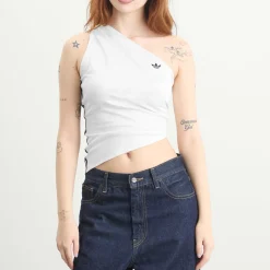 Adidas Ruched Asymmetric Top