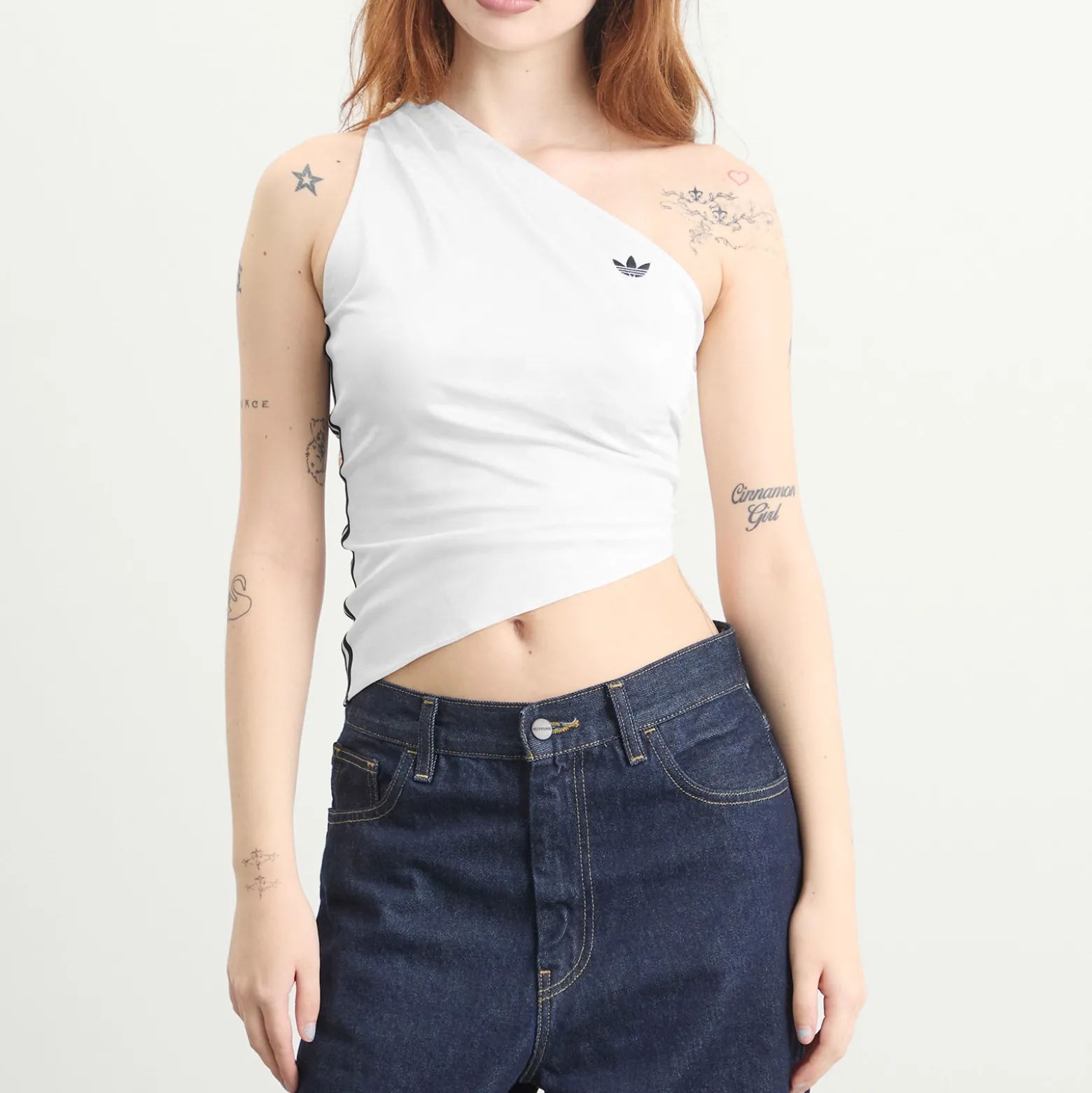Adidas Ruched Asymmetric Top
