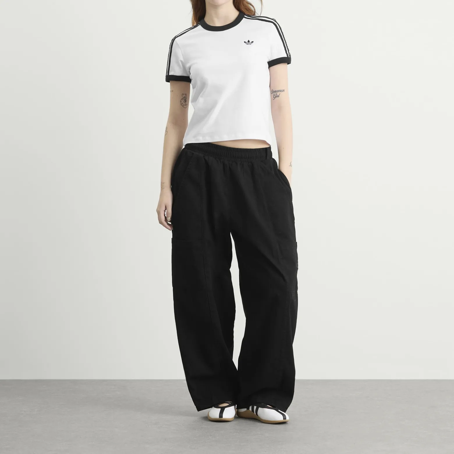 Adidas 3 Stripe Short Sleeve T-Shirt