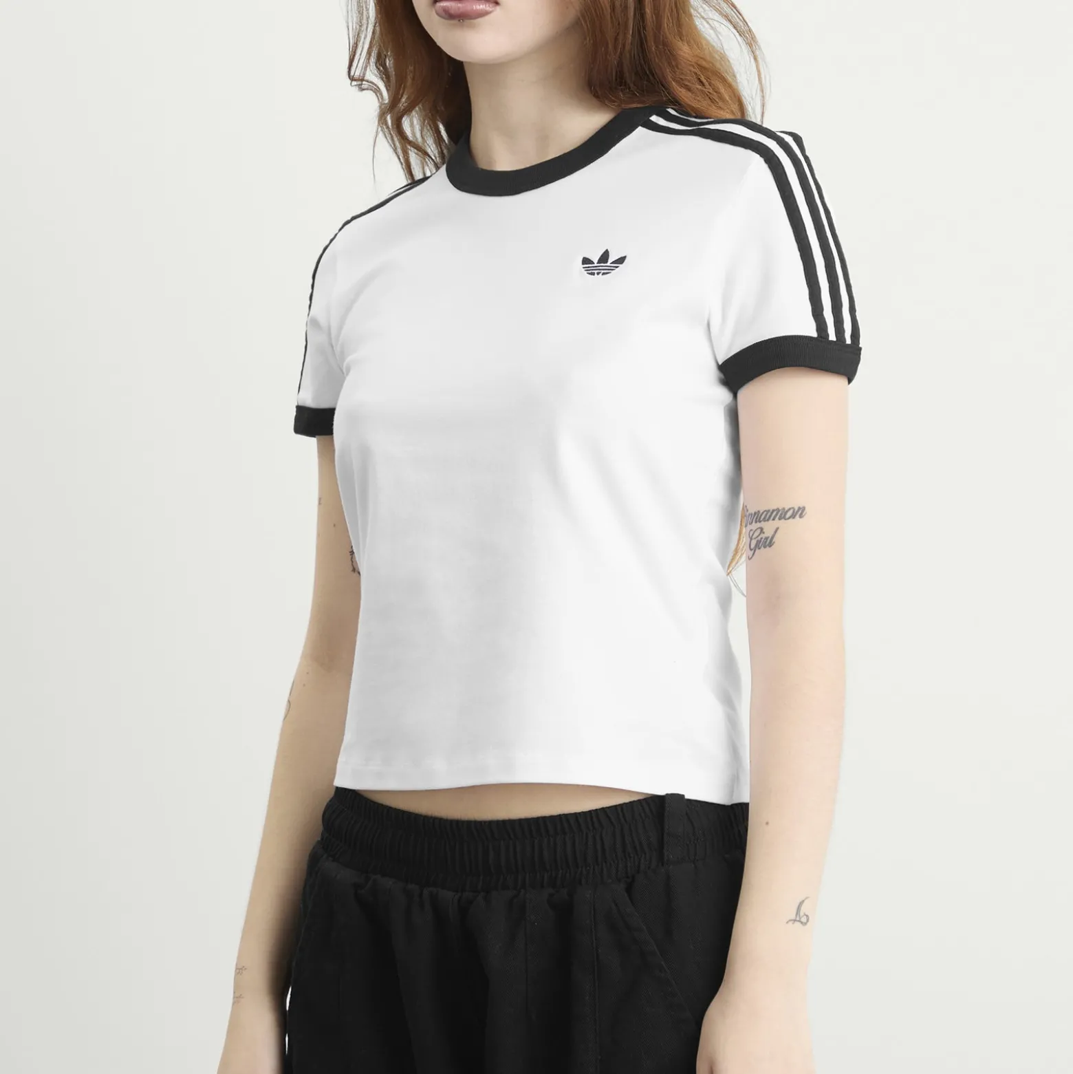 Adidas 3 Stripe Short Sleeve T-Shirt