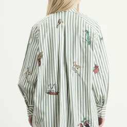 ALÉMAIS Bisou Embroidered Long Sleeve Shirt