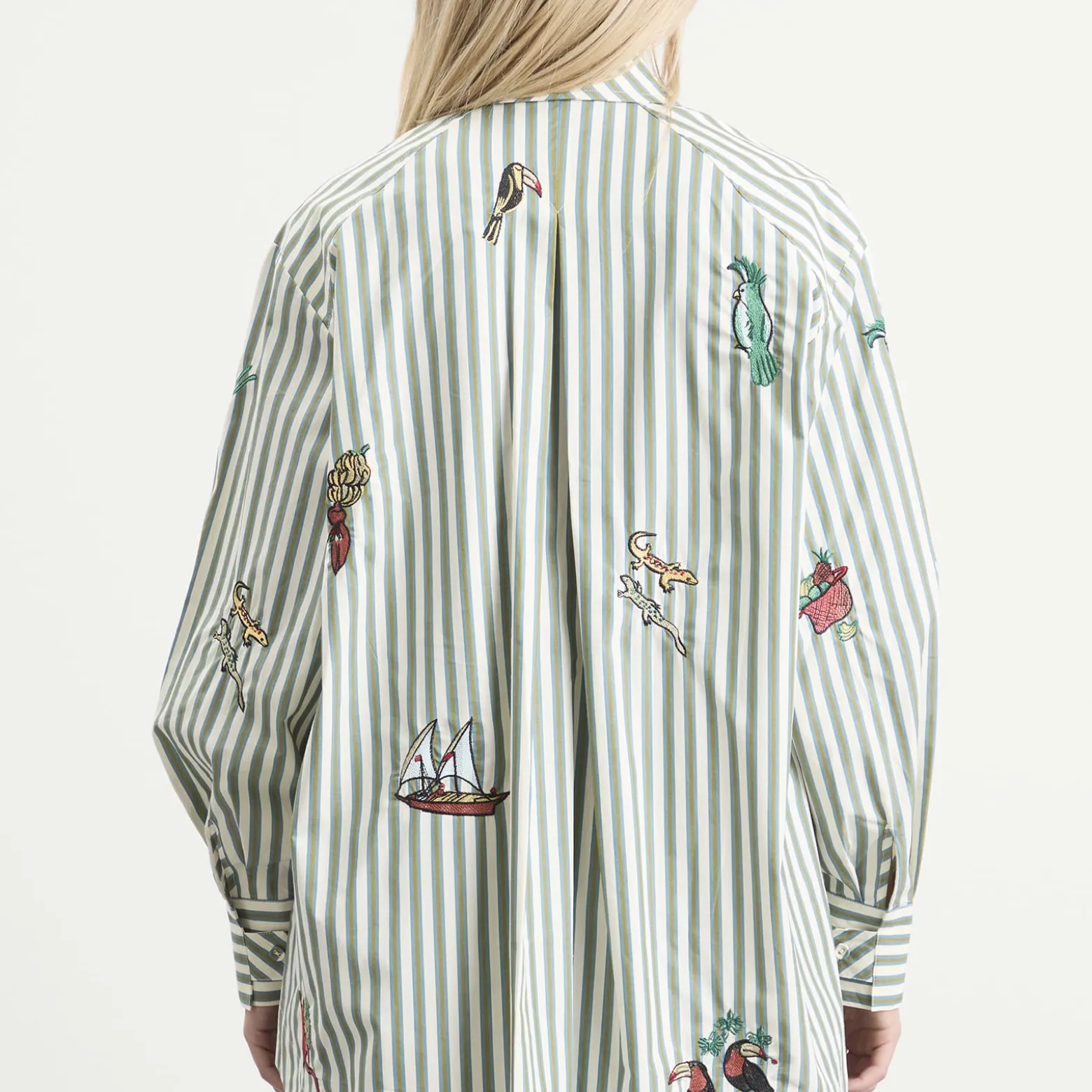 ALÉMAIS Bisou Embroidered Long Sleeve Shirt