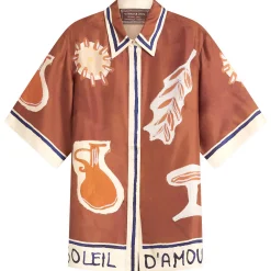 ALÉMAIS Soleil D'Amour Silk Shirt