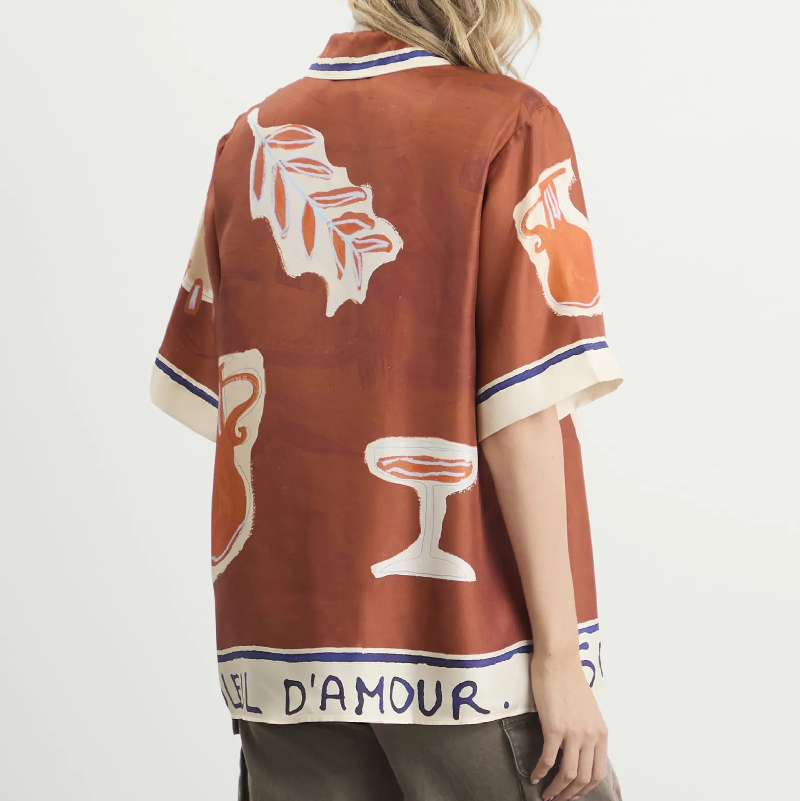 ALÉMAIS Soleil D'Amour Silk Shirt