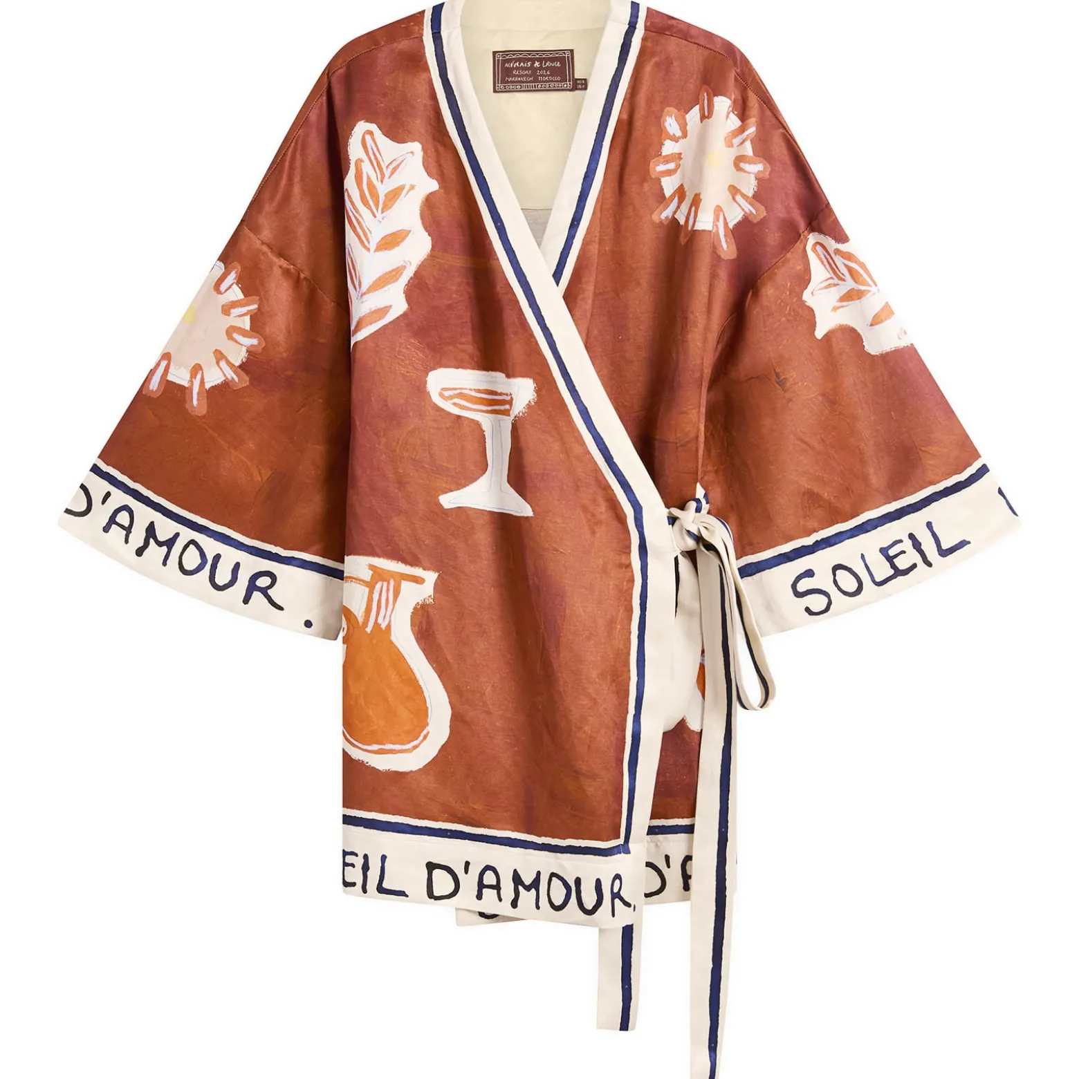 ALÉMAIS Soleil D'Amour Wrap Mini Dress