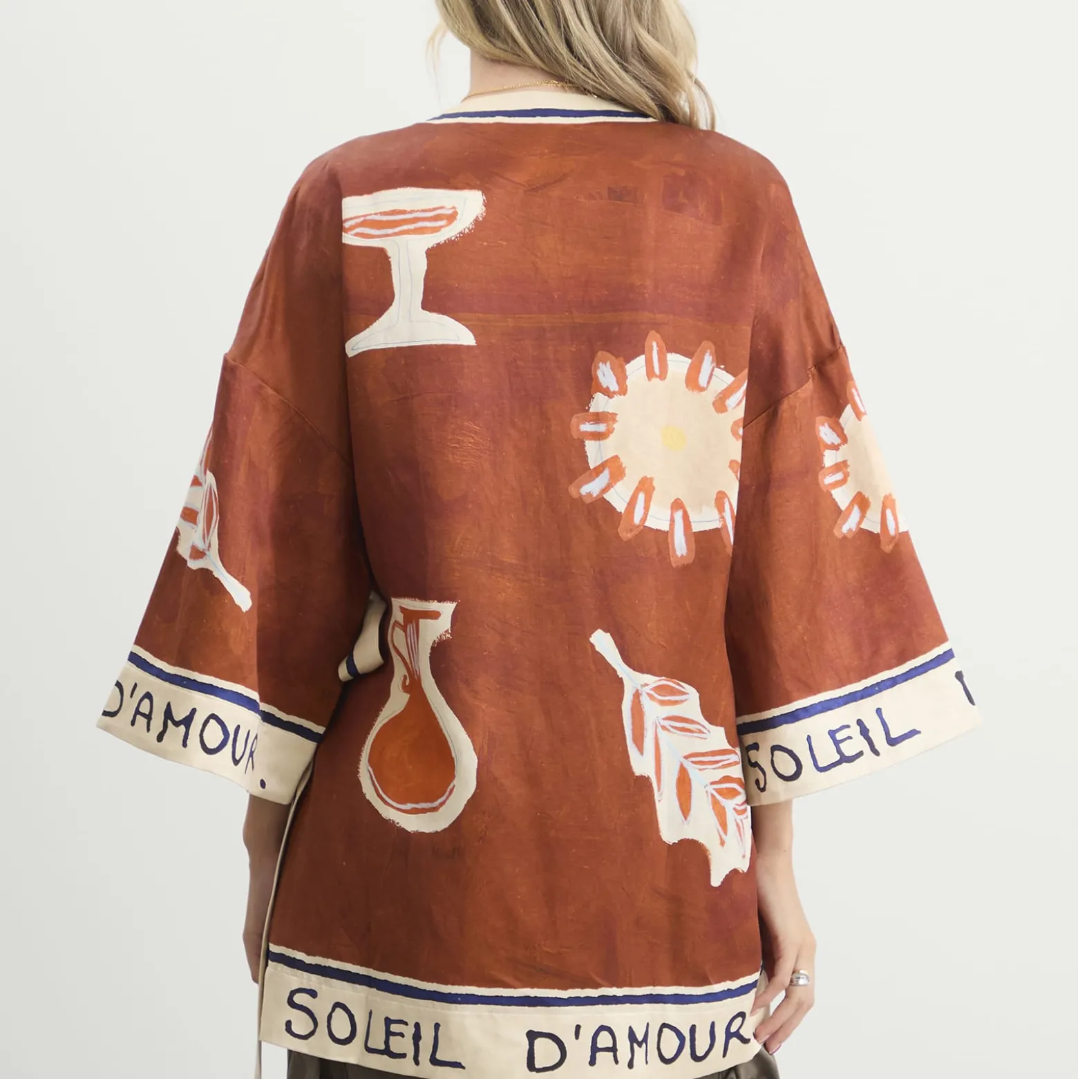 ALÉMAIS Soleil D'Amour Wrap Mini Dress