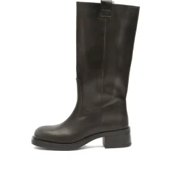 ALOHAS Sajan Black Leather Boots