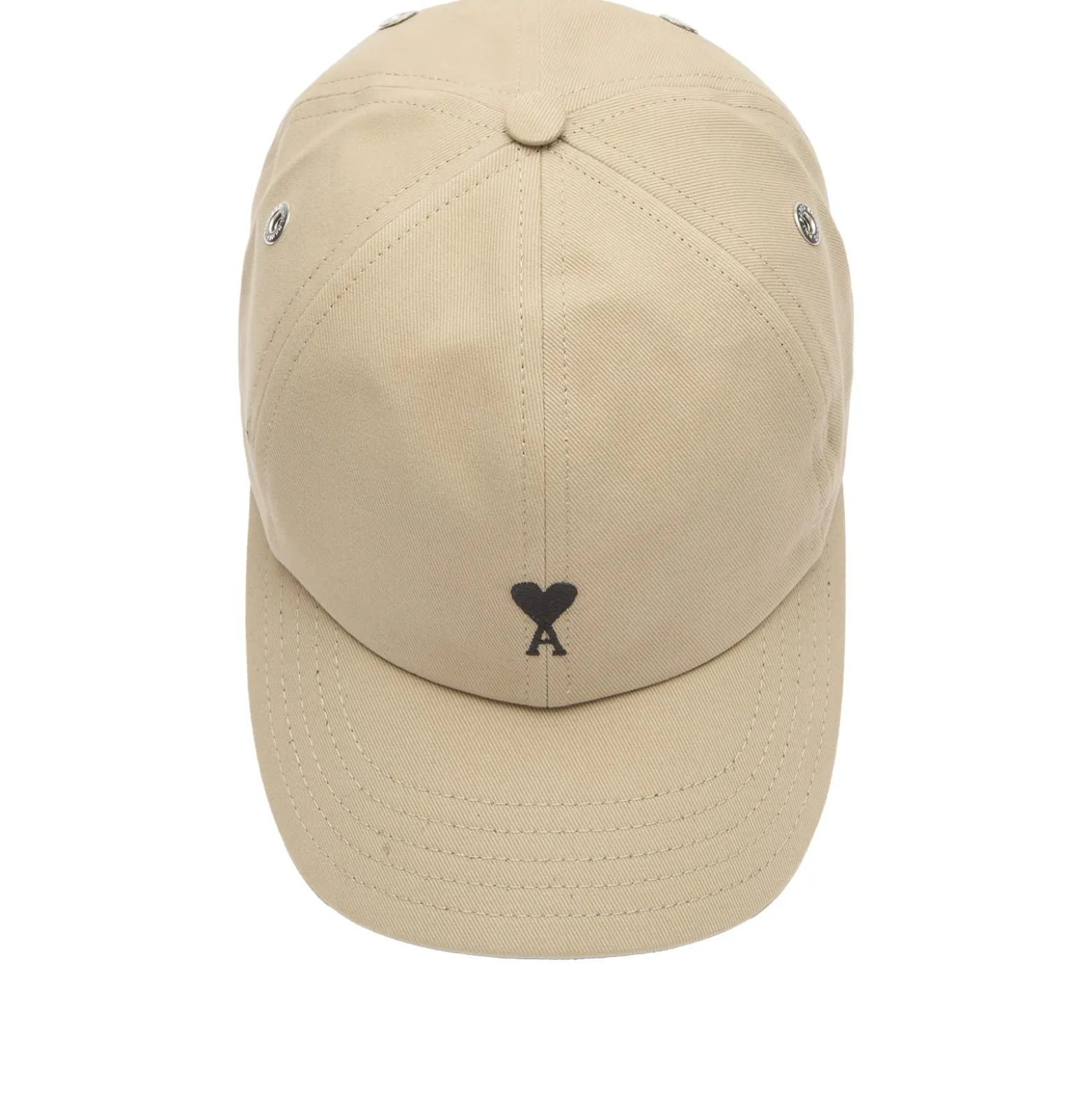 AMI Paris Black Ami De Coeur Embroidery Cap