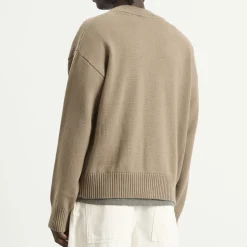 AMI Paris Cardigan With Contrasted Ami De Coeur