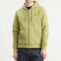 AMI Paris Contrasted Ami De Coeur Hoodie
