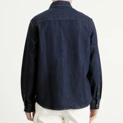 AMI Paris Contrasted Denim Ami De Coeur Shirt