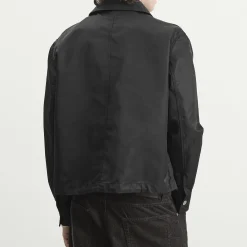 AMI Paris Denim Jacket With Ami De Coeur Stud
